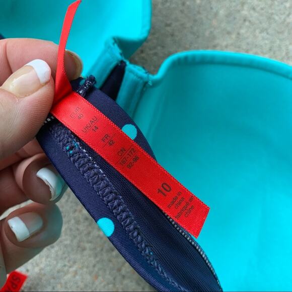 SPANX Polka Dot Bikini Top & Skirted Bottoms - Picture 5 of 10